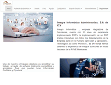 Tablet Screenshot of integrainformatica.com